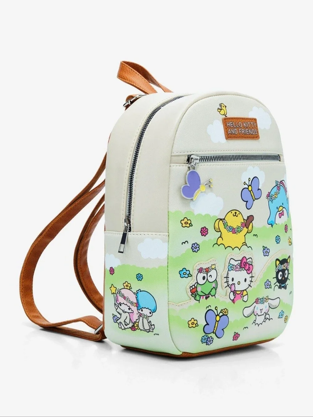 Hello Kitty and Friends Mini Backpack and Card Holder in Cream and Green